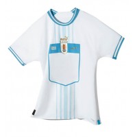 Camisa de time de futebol Uruguai Replicas 2º Equipamento Mundo 2022 Manga Curta